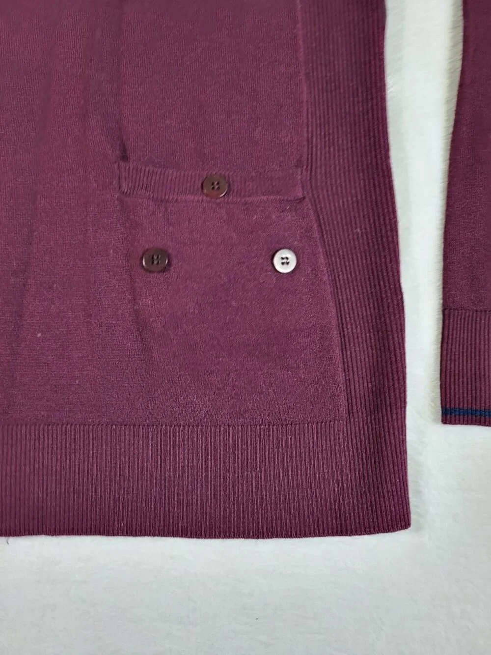 Rapha Finest Merino Track Top Full Zip Maroon Sweater - Large!